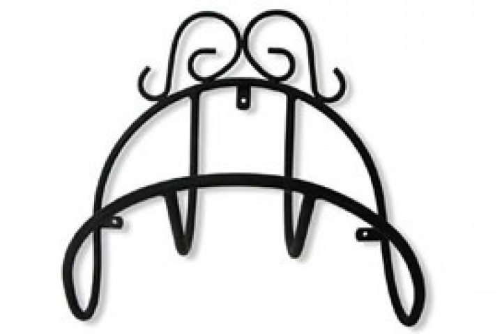 wall mount hose hanger isolated on white background
